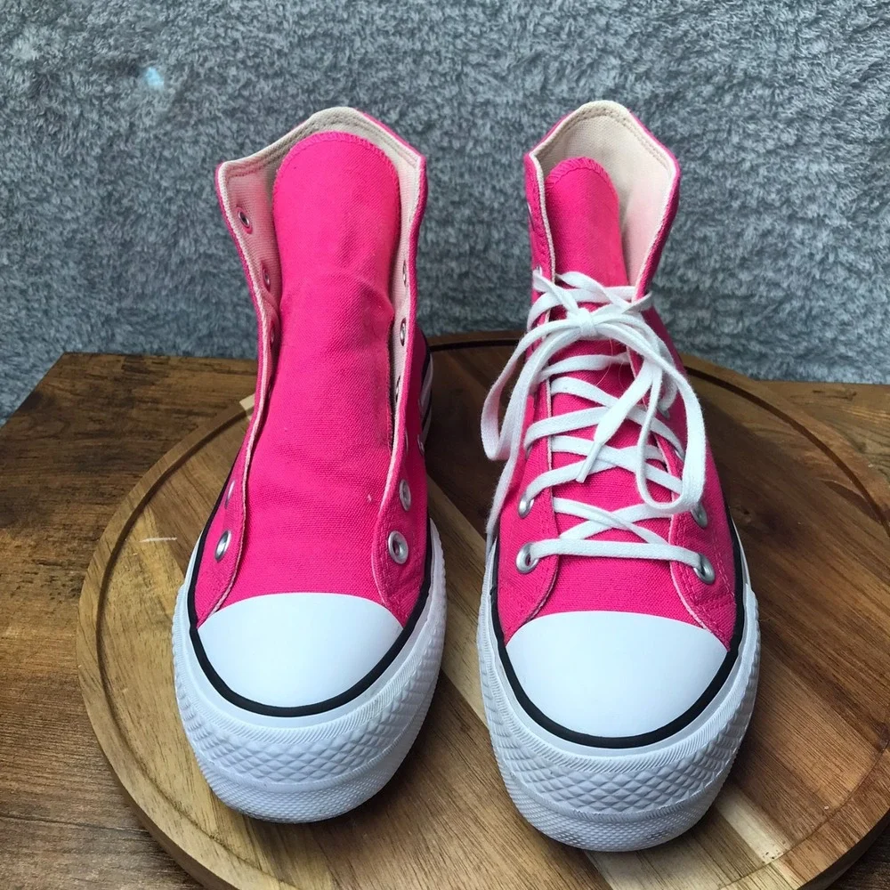 Converse Chuck Taylor All Star Lift Platform Hi Top Sneakers Womens 7.5 Hot Pink
